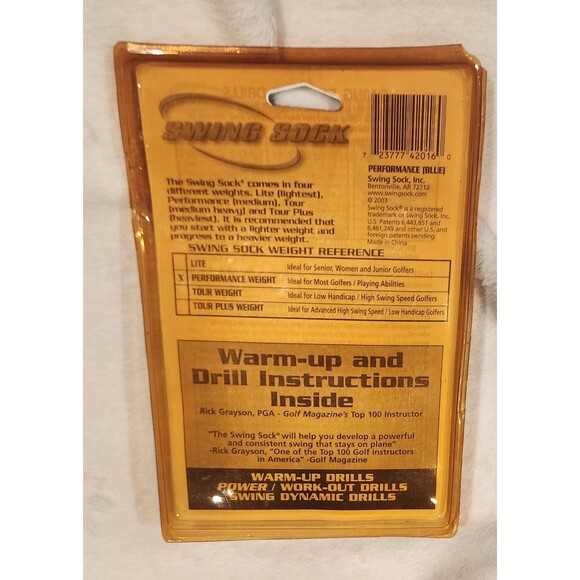 Swing Sock Swing Warmup & Swing Trainer Performance Weight - Picture 4 of 4